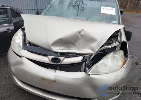 2006 Toyota Sienna Ce из США, поврежденный, VIN 5TDZA23C46S424972